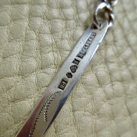 1941 Vintage Swedish Silver Lariat Rolo Necklace – 26.5 Inch Adjustable Length