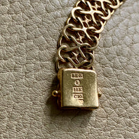 Unique! Figure 8 link bracelet in 18k gold - Swedish vintage 1977 - 7.9 inch length