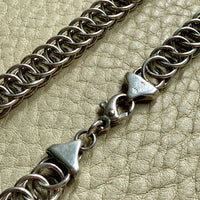 Vintage Sterling Silver Spiral Link Chain Necklace – 19.9 Inch length