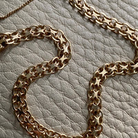 1962 Slender x-link bracelet in 18k gold - Vintage from Stockholm, Sweden - 7.5 inch length
