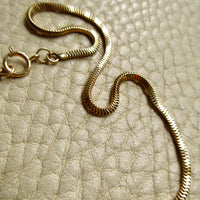 Vintage Snake Chain Necklace 14k Gold – 18.5 Inch Length