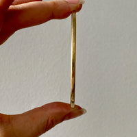 Vintage Scandinavian 14k solid gold bangle 1967-1973 - 8 inch interior circumference