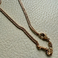 VERY FINE! 1970s era Balestra 18k gold special tight curb chain necklace - 20 inch length