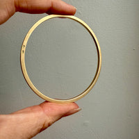 Vintage Danish 14k Solid Gold Bangle 20.1 grams - 8 inch interior circumference