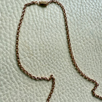 Foxtail Link Chain Necklace in 18k Solid Gold - 25.75 inch length