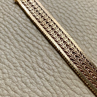 Phenomenal Danish link bracelet in 14k solid gold - by Jørn Arne Backhausen - 6.75 inch length