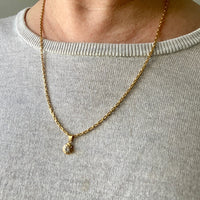 Vintage Italian UnoAErre Biker link chain in 18k gold - 21.5 inch length