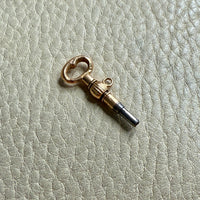 Antique 18k Gold Articulated Pocket Watch Key Pendant