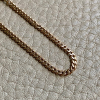 Vintage 18k gold curb bracelet - 7.5 inch length