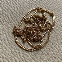 A Classic! - Balestra Italian vintage - 18k gold Long curb necklace - 31.3 inch length