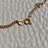 1954 Swedish Vintage 18k gold pressed curb link necklace - 18.7 inch length