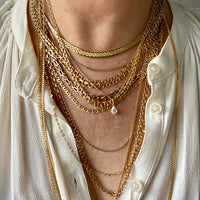 Rare and Exceptional! 14k Danish Gold link necklace - 18.5 inch length