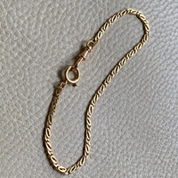 Swedish Vintage Watch Chain - bracelet or necklace extender in 18k gold - 9.25 inch length