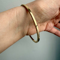 Vintage Danish 14k Solid Gold Bangle 20.1 grams - 8 inch interior circumference
