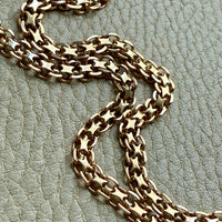 1960s era Graduated Star Link Necklace in 18k gold - 18 inch length