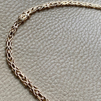 Rare and Exceptional! 14k Danish Gold link necklace - 18.5 inch length