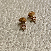 Vintage 18k solid gold starburst stud earrings