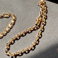 1960s era Vintage Danish 14k Gold Biker Chain Bracelet – 7.75 Inch Length