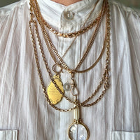 Mariner Link 18k Gold Watch Chain Necklace - 15.5 inch length