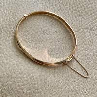 Immaculate! 1994 Finnish vintage 14k gold hinged bangle bracelet