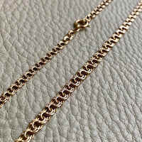 Vintage Swedish Double-link necklace - Solid 18k gold - 18 inch length