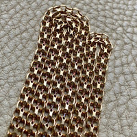 Long 18k gold vintage necklace - Slinky x-link by Tore Clareus - 24 inch length