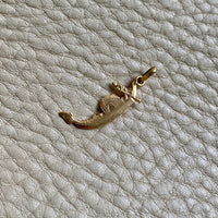 Vintage 18k gold detailed gondola boat pendant or charm