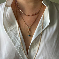 18k gold vintage charm or pendant - Evil Eye