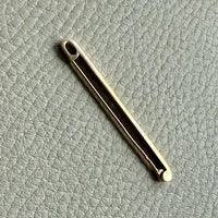 Dutch Vintage 1900s era Safety Pin Brooch in 14k gold - 2.1 inch