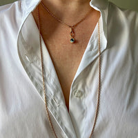 18k gold vintage charm or pendant - Evil Eye