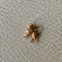 14k gold vintage charm or pendant - French Poodle