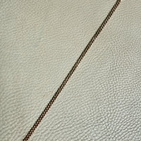 Antique 18k Gold Curb Link Watch Chain Necklace Extender with Large Bolt Clasp - 11 inch length