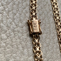 Vintage 18k gold slim x-link bracelet - 7.25 inch length