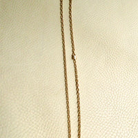 Chunky Vintage Danish 14k Gold Biker Chain Necklace – 23 Inch Length