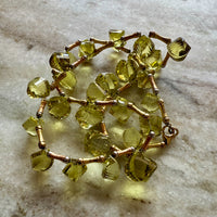 JUICY! Graduated Lemon Quartz and 14k gold necklace - 18 inch length
