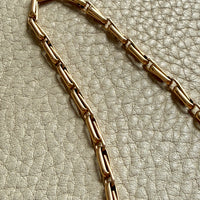 1917 Antique Swedish Double Fetter Watch Chain Necklace in 18k Gold - 17.6 inch length