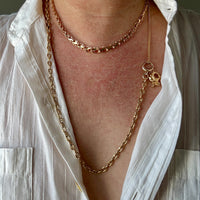 Mariner Link 18k Gold Watch Chain Necklace - 15.5 inch length