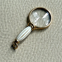 INCREDIBLE - Antique Quizzing Glass pendant - 18k Gold