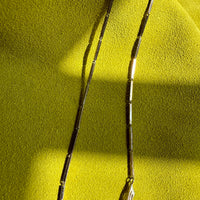 1984 Sterling Silver Butterfly Wing bar link Necklace BY ALTON - 24 inch length