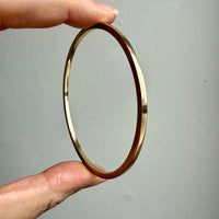 Vintage Danish 14k Solid Gold Bangle 20.1 grams - 8 inch interior circumference