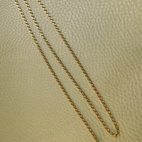 Vintage Italian Open Curb Link Chain 18k Gold – 26.5 Inch Length