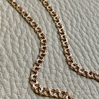 Vintage Swedish Double-link necklace - Solid 18k gold - 18 inch length