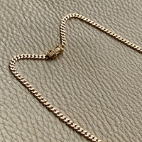 1968 Swedish Vintage Graduated curb necklace in 18k gold - 17.7 inch length