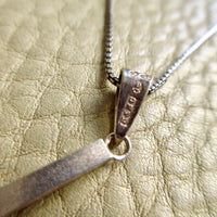 Swedish Vintage Cross Pendant with Silver Chain – 18.25 inch length