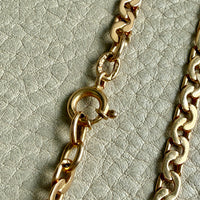 STUNNING Vintage Virola Link Necklace 18k Gold – 22.5 Inch Length