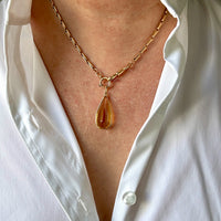 1917 Antique Swedish Double Fetter Watch Chain Necklace in 18k Gold - 17.6 inch length
