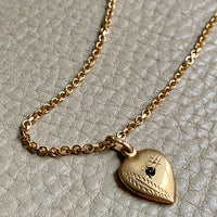 Sparkly 2mm Italian Biker link Necklace in 18k Gold - 19.6 inch length