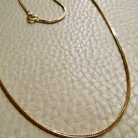 Vintage Balestra Long Length Square Foxtail link necklace in 18k gold, 27.6 inch length