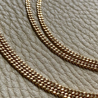 A Classic! - Balestra Italian vintage - 18k gold Long curb necklace - 31.3 inch length