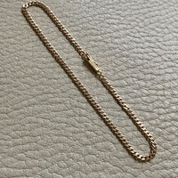 Vintage 18k gold curb bracelet - 7.5 inch length